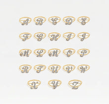 The Script Letter Rope Ring | Sterling Silver 18Kt Gold Vermeil