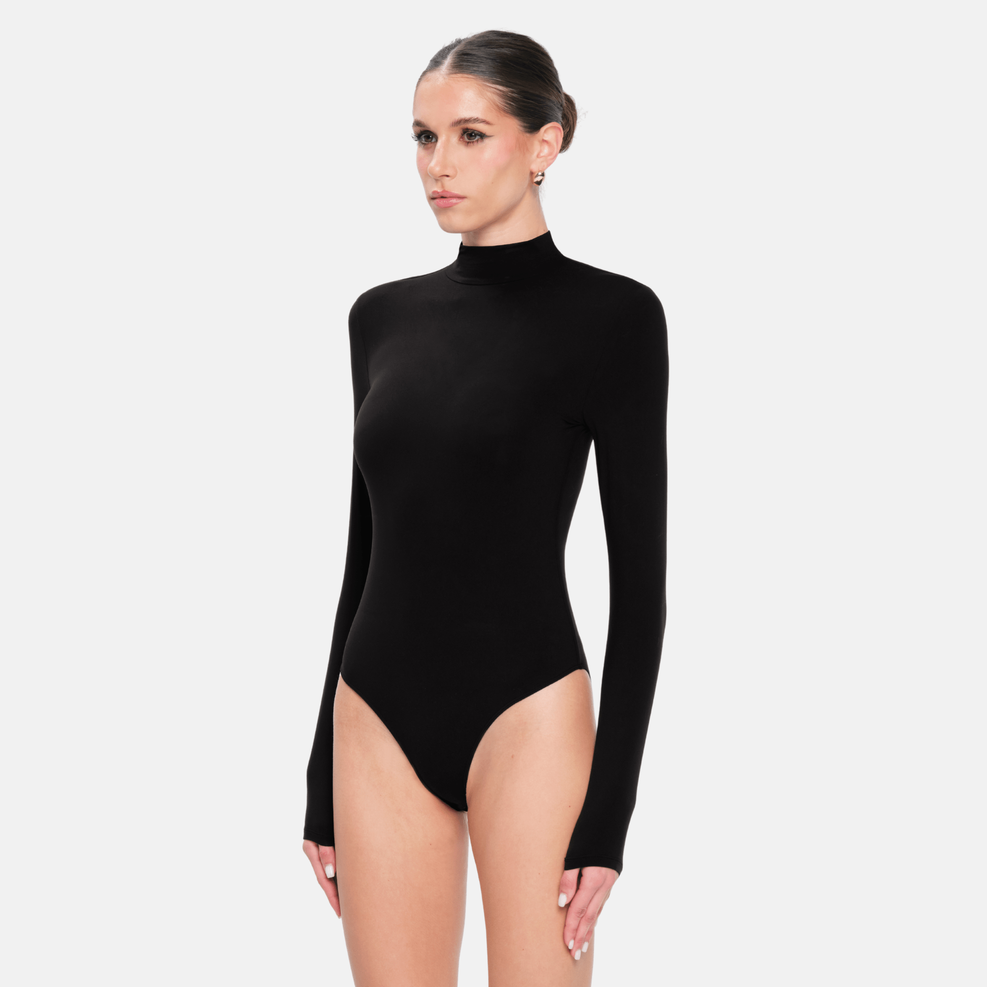OW Collection LEXI Turtleneck Bodysuit Bodysuit 121 - Black