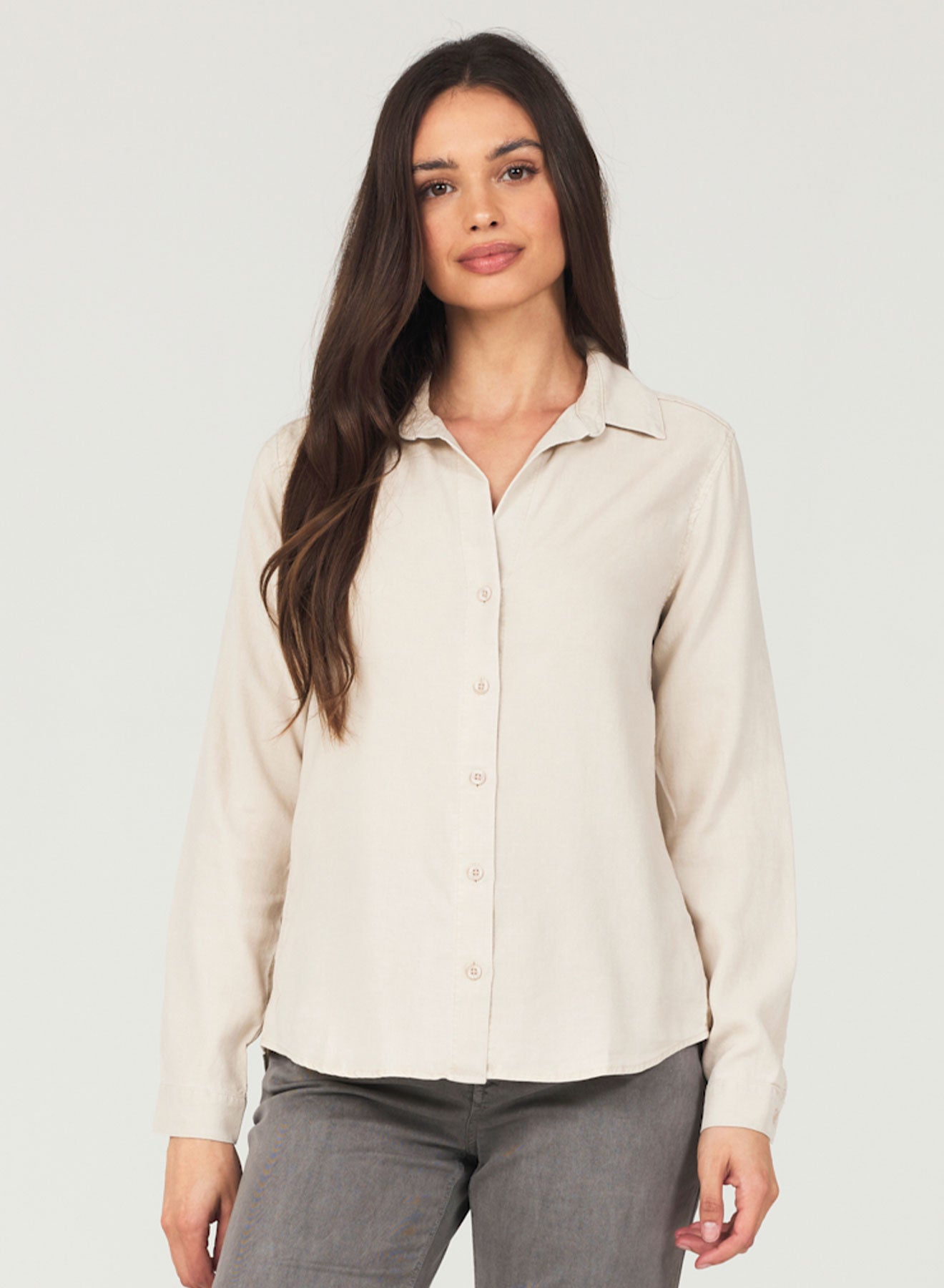 Classic Button Down - Soft Tan