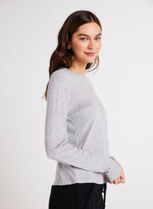 Long Sleeve Crew Neck Tee | Heather Ash