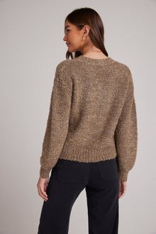 Long Sleve Crew Sweater - Rustic Oak