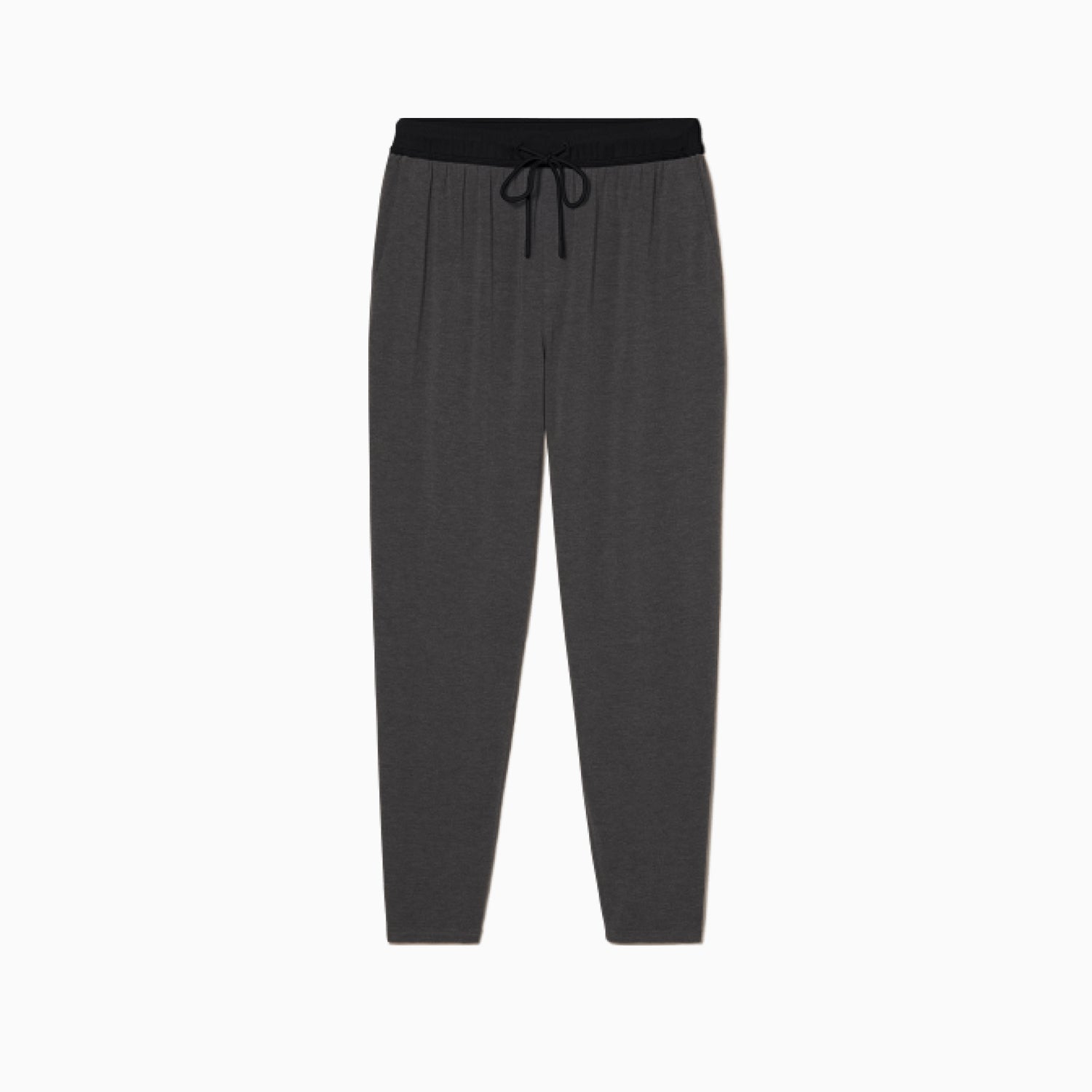 Breathable Modal French Terry Sweatpants | Gray/Black