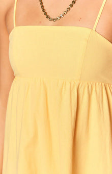 Lotus Love Affair Mini Dress | Yellow