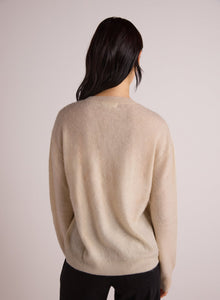 Cashmere Fuzzy Crew Neck | Rich Ivory