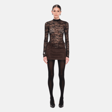OW Collection LYDIA Lace Bodysuit Bodysuit 121 - Black