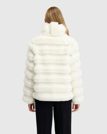 Fur-Free Chinchilla (Faux Fur) Jacket | White Chinch