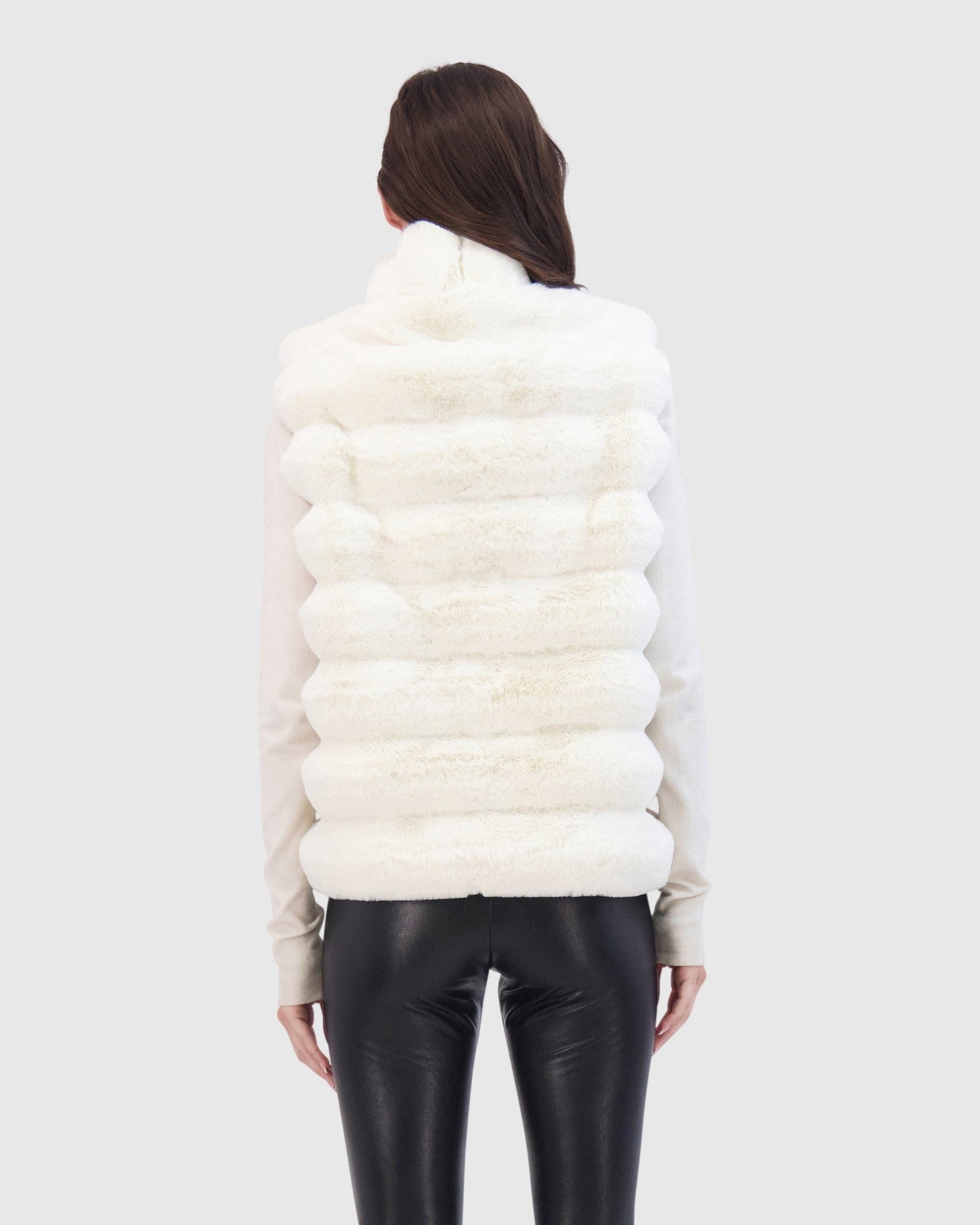 Fur-Free Chinchilla (Faux Fur) Vest | White Chinch