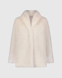 Fur-Free Fox And Mink (Faux Fur) Jacket | White