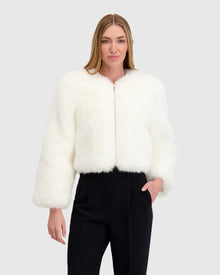 Fur-Free Fox (Faux Fur) Bolero | White