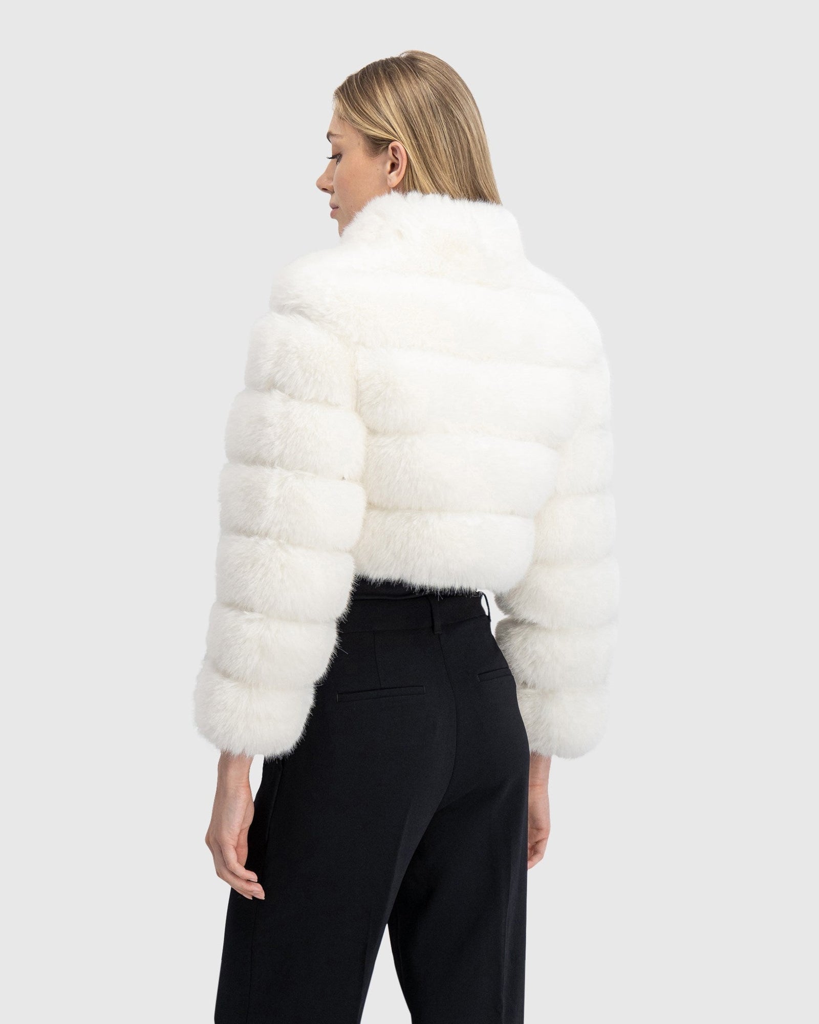 Fur-Free Fox (Faux Fur) Bolero | White