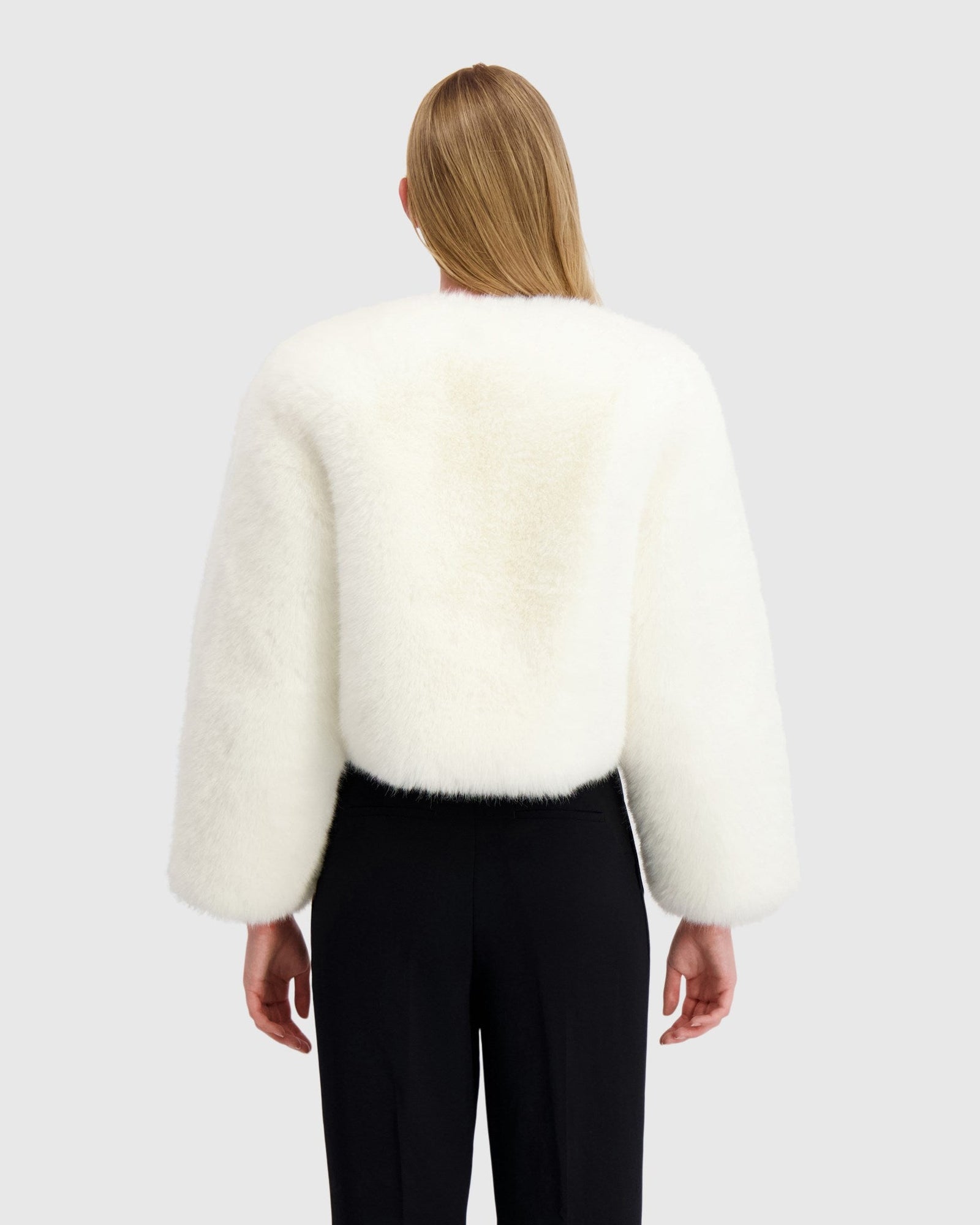 Fur-Free Fox (Faux Fur) Bolero | White