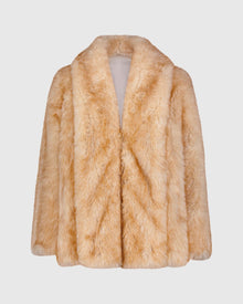 Fur-Free Fox (Faux Fur) Jacket | Goldtone