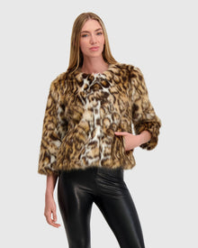 Fur-Free Fox (Faux Fur) Jacket | Animal Print