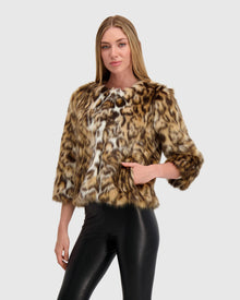 Fur-Free Fox (Faux Fur) Jacket | Animal Print