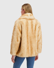 Fur-Free Fox (Faux Fur) Jacket | Goldtone