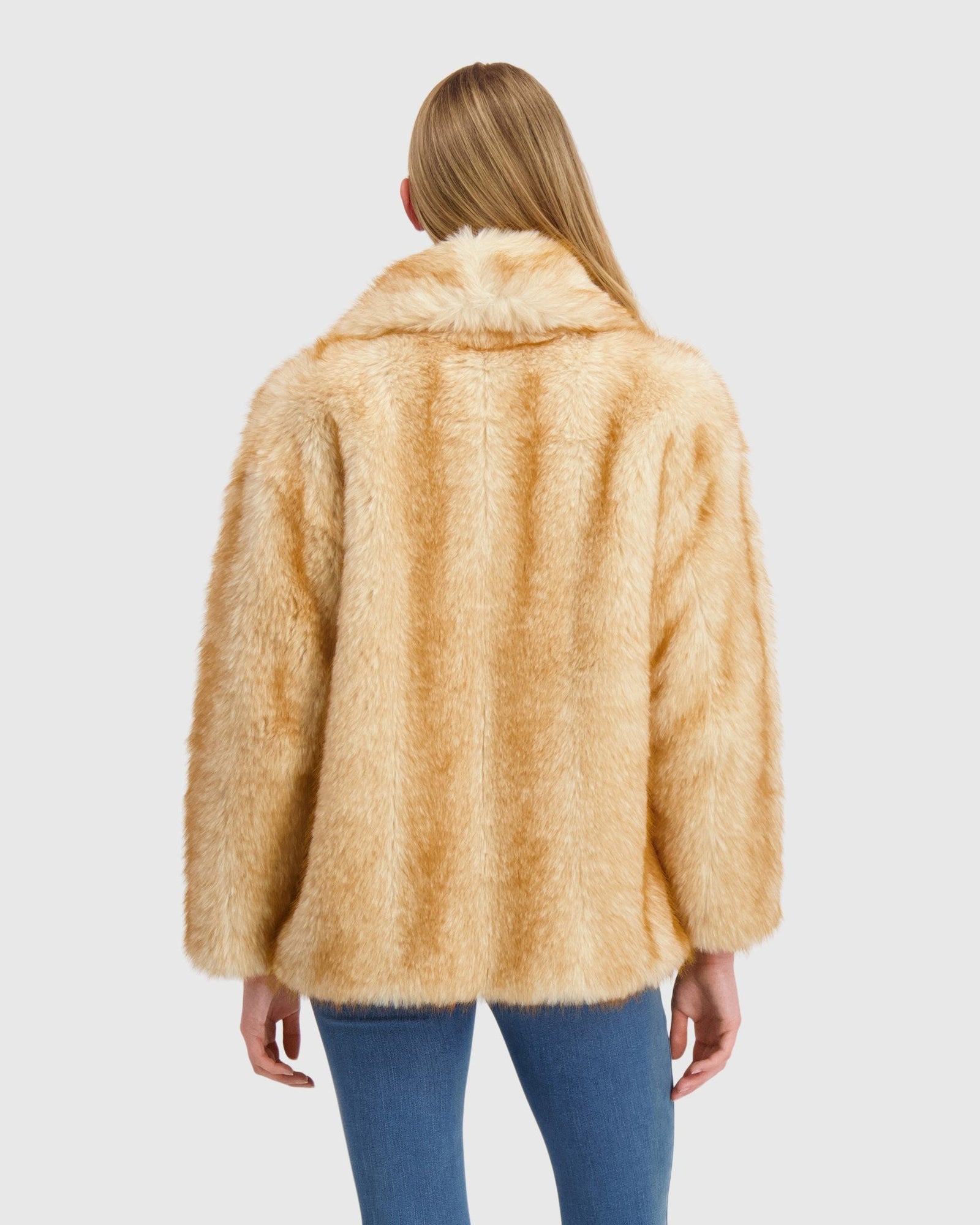 Fur-Free Fox (Faux Fur) Jacket | Goldtone