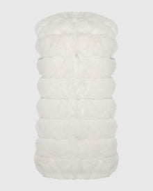 THEIA | Fur-Free Fox (Faux Fur) Vest | White