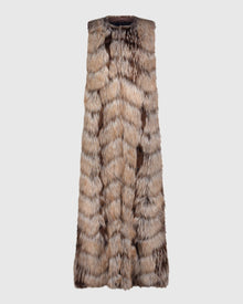 Fur-Free Fox (Faux Fur) Vest | Crystal