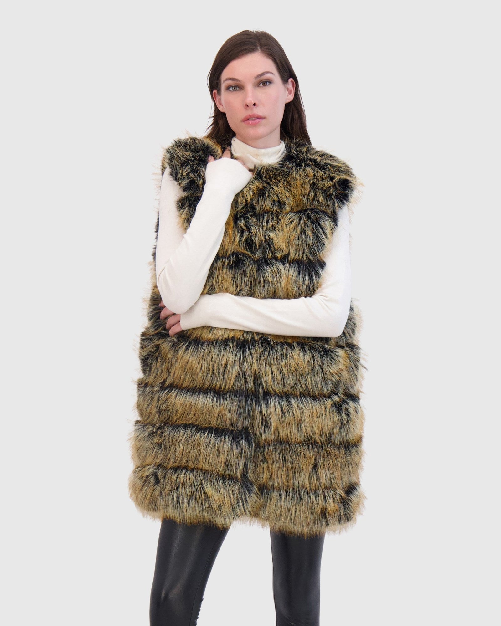 THEIA | Fur-Free Fox (Faux Fur) Vest | Cross