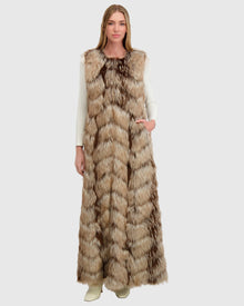 Fur-Free Fox (Faux Fur) Vest | Crystal