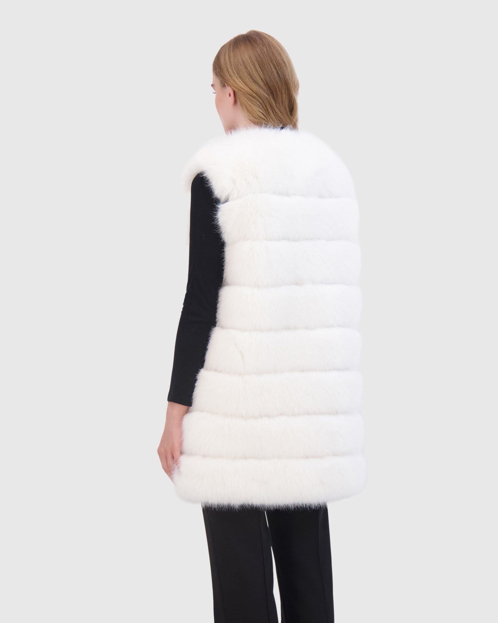 THEIA | Fur-Free Fox (Faux Fur) Vest | White