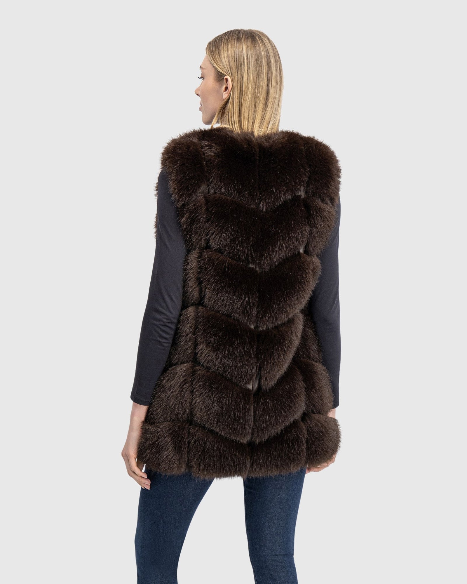 Fur-Free Fox (Faux Fur) Vest | Brown