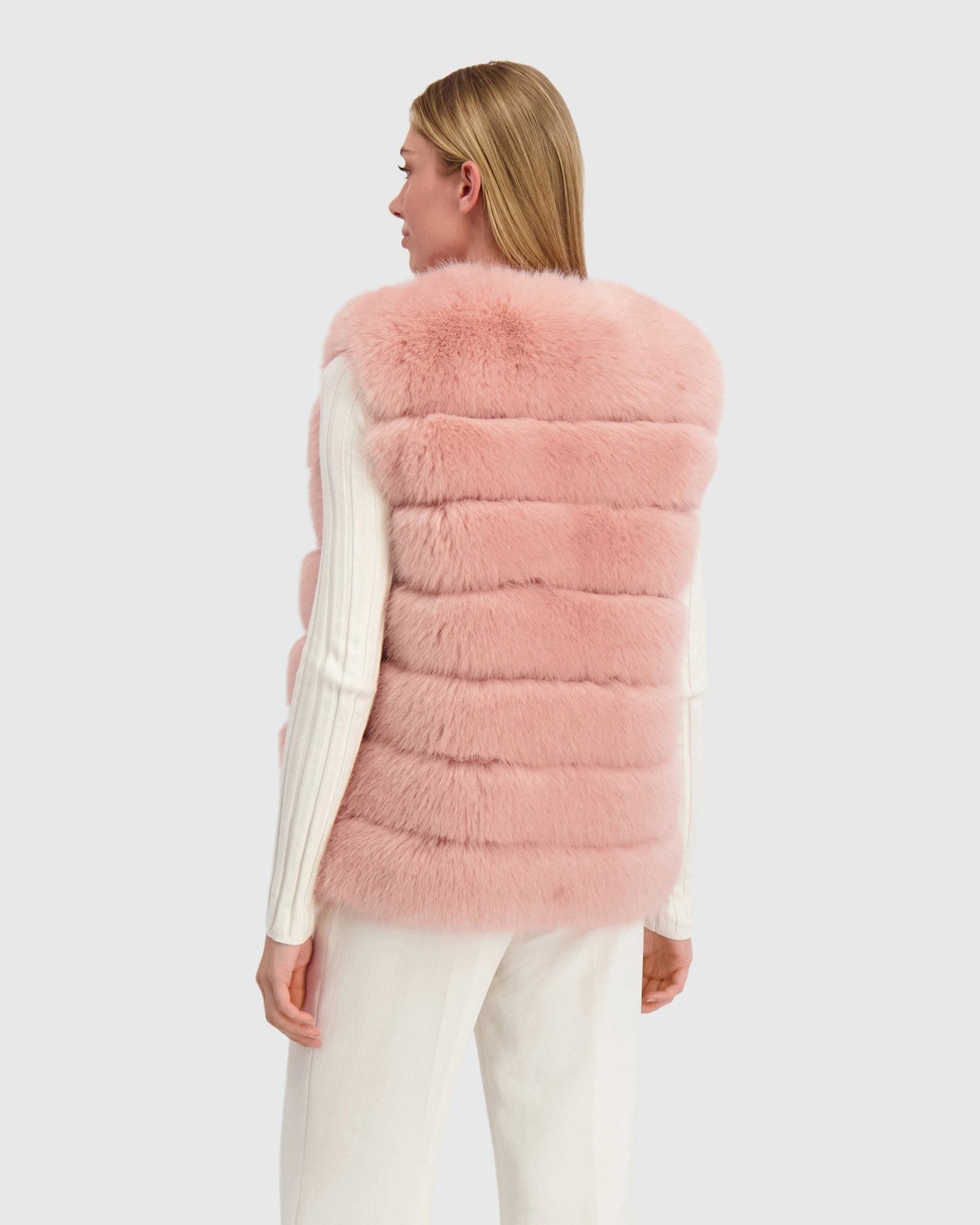 Fur-Free Fox (Faux Fur) Vest | Pink