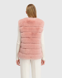 Fur-Free Fox (Faux Fur) Vest | Pink