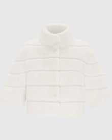 Fur-Free Mink (Faux Fur) Bolero | White