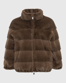 THEIA | Fur-Free Mink (Faux Fur) Jacket | Brown