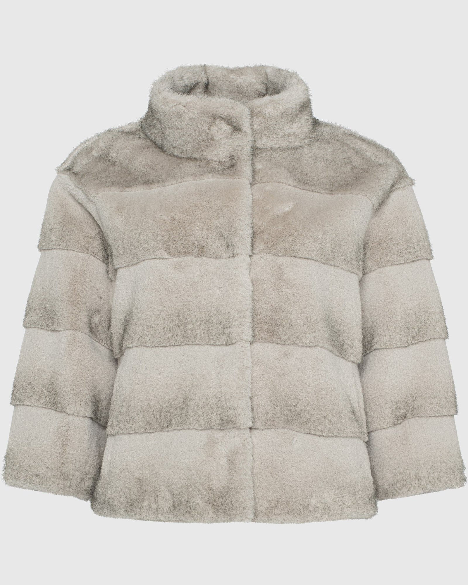 Fur-Free Mink (Faux Fur) Jacket | Light Gray