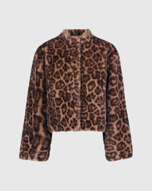Fur-Free Mink (Faux Fur) Jacket | Leopard Print