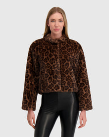 Fur-Free Mink (Faux Fur) Jacket | Leopard Print