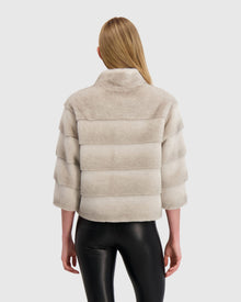 Fur-Free Mink (Faux Fur) Jacket | Light Gray