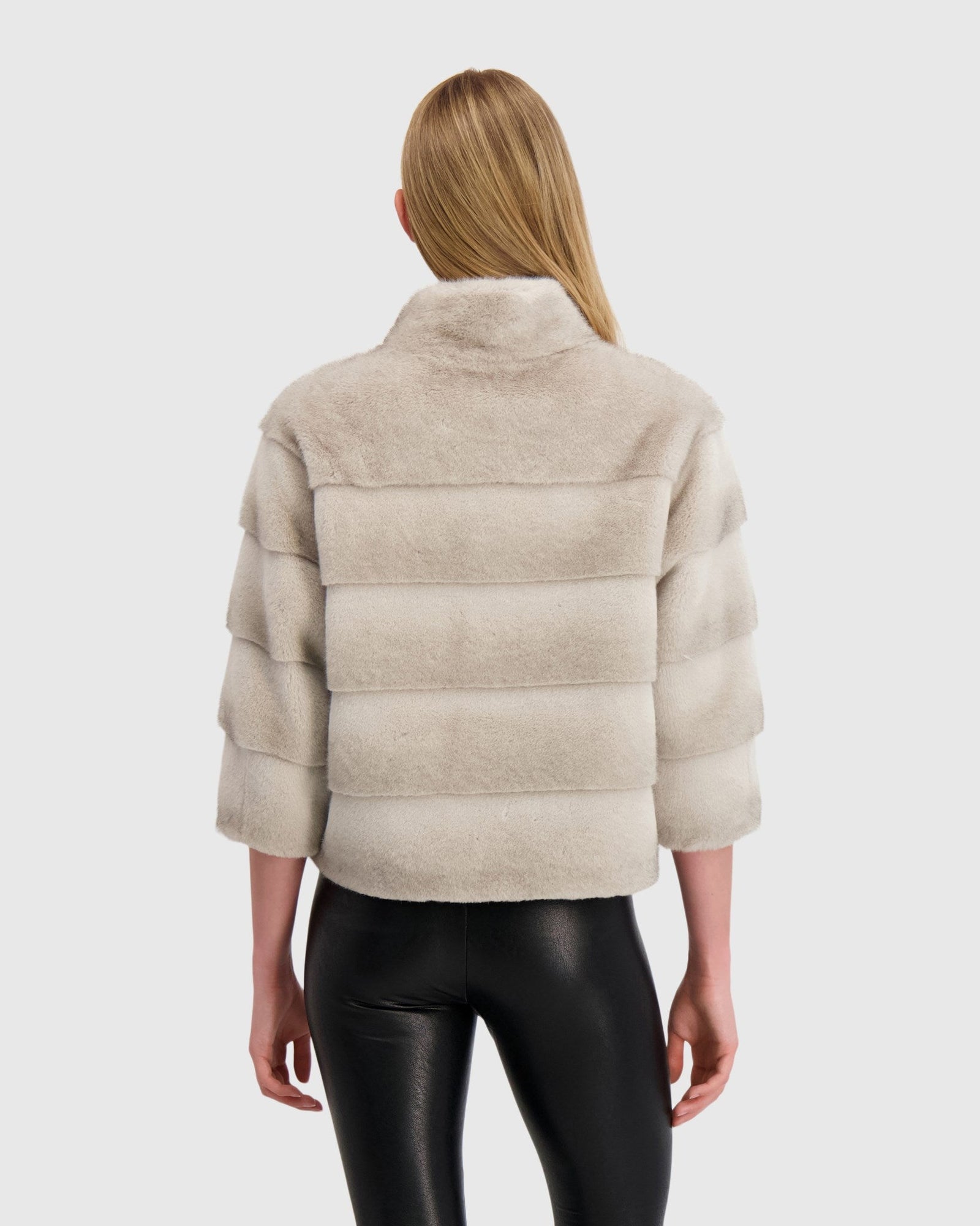 Fur-Free Mink (Faux Fur) Jacket | Light Gray