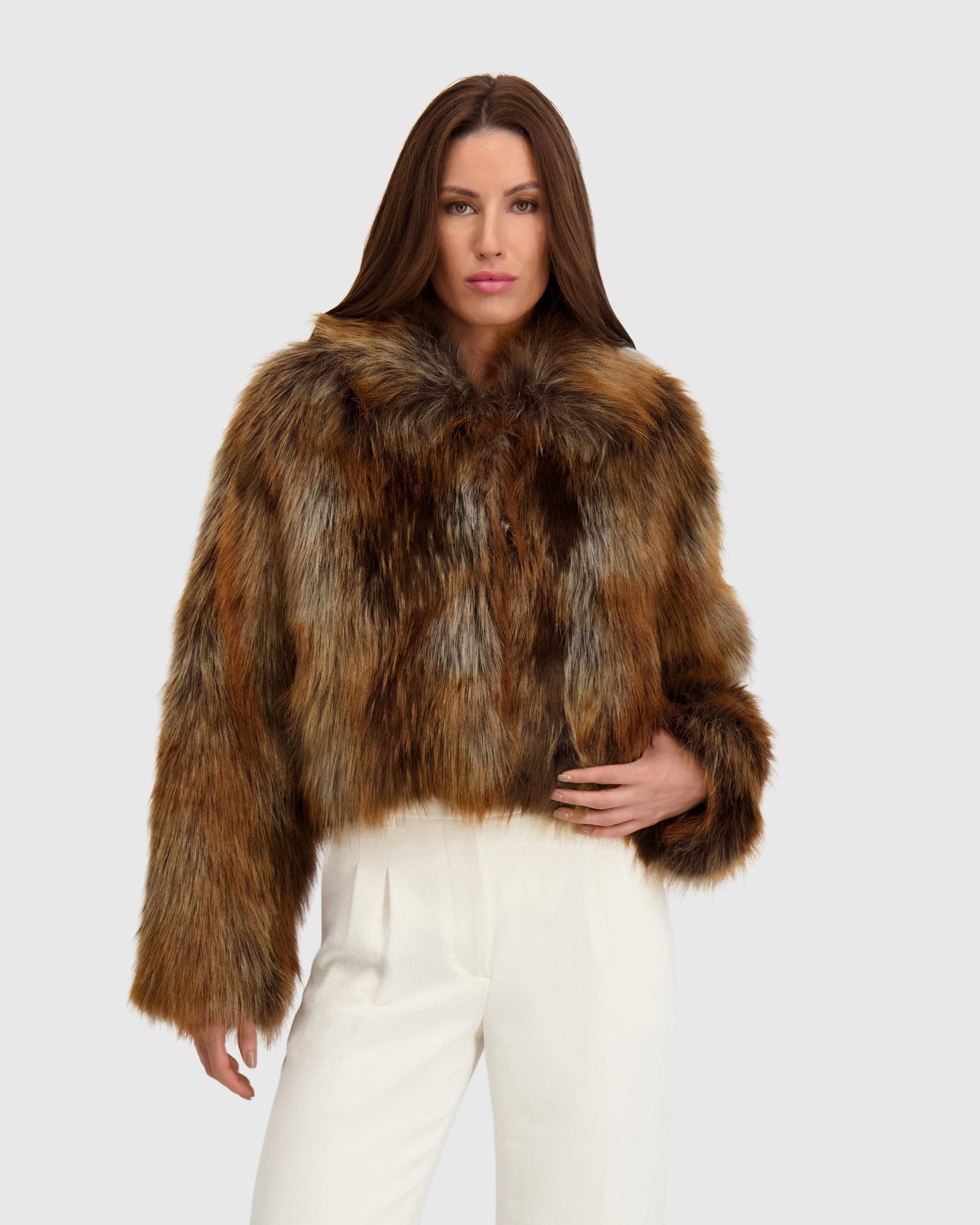 Fur-Free Red Fox (Faux Fur) Jacket | Multi