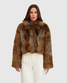 Fur-Free Red Fox (Faux Fur) Jacket | Multi