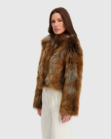 Fur-Free Red Fox (Faux Fur) Jacket | Multi