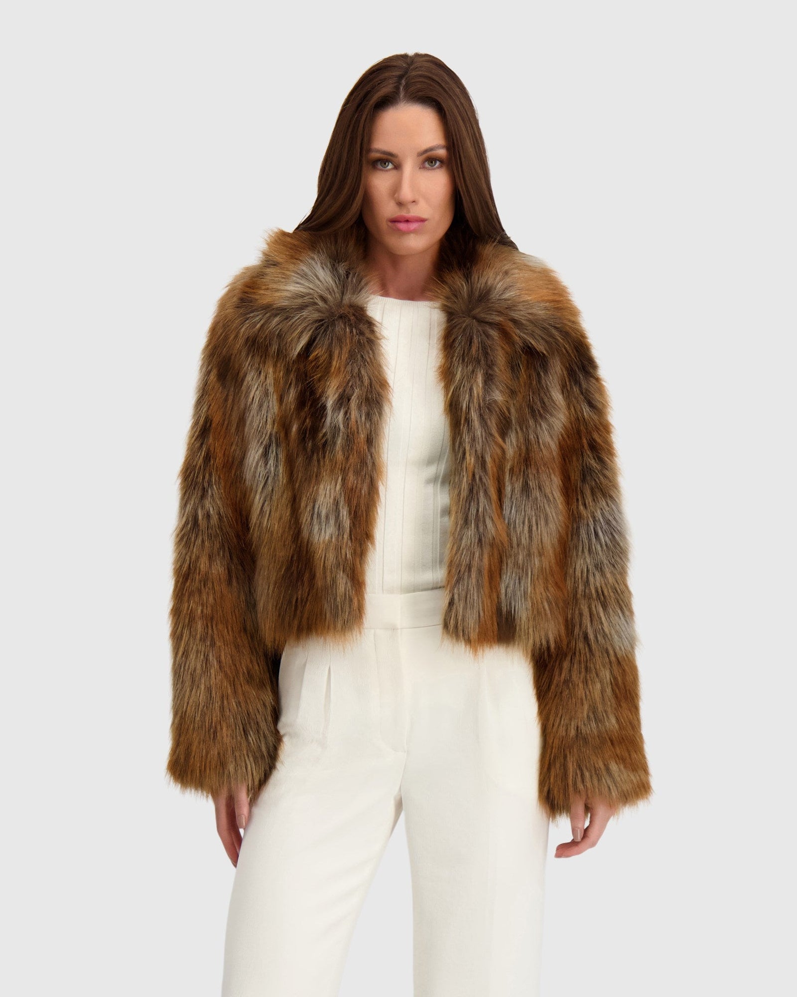 Fur-Free Red Fox (Faux Fur) Jacket | Multi