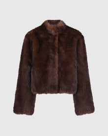 Fur-Free Sable (Faux Fur) Jacket | Brown