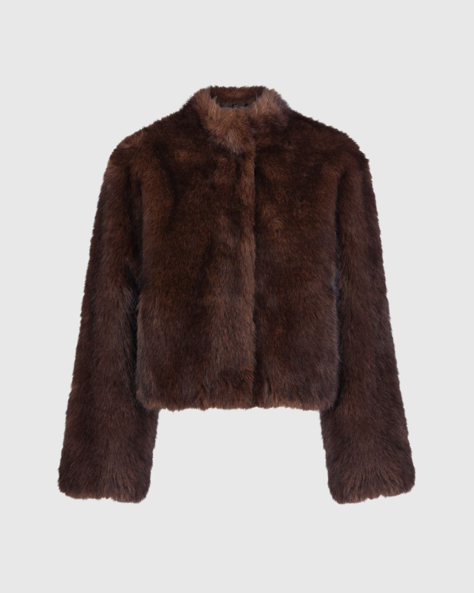 Fur-Free Sable (Faux Fur) Jacket | Brown