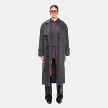 OW Collection MATILDA Wool Coat Coat 243 - Charcoal