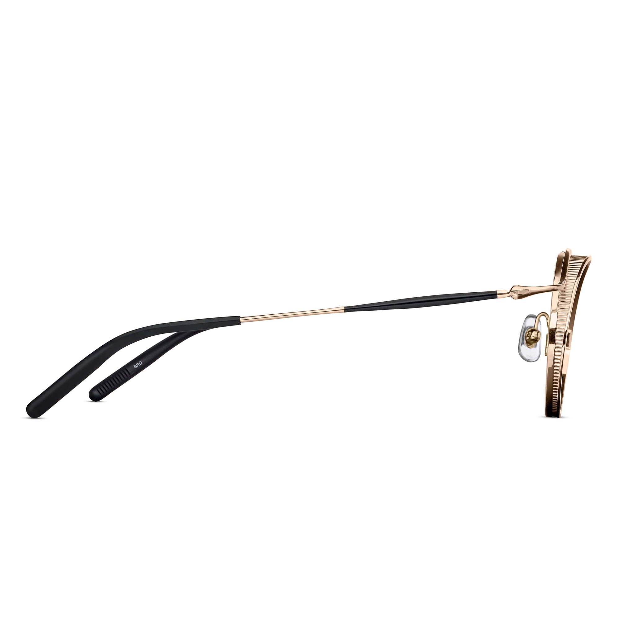 2903H Round Sunglass | Brushed Rose Gold | Silver Mirror Lenses | 43M