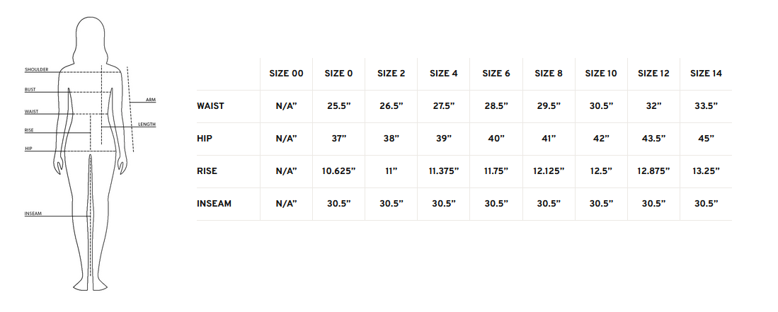 Product size guide