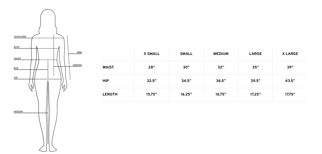 Product size guide