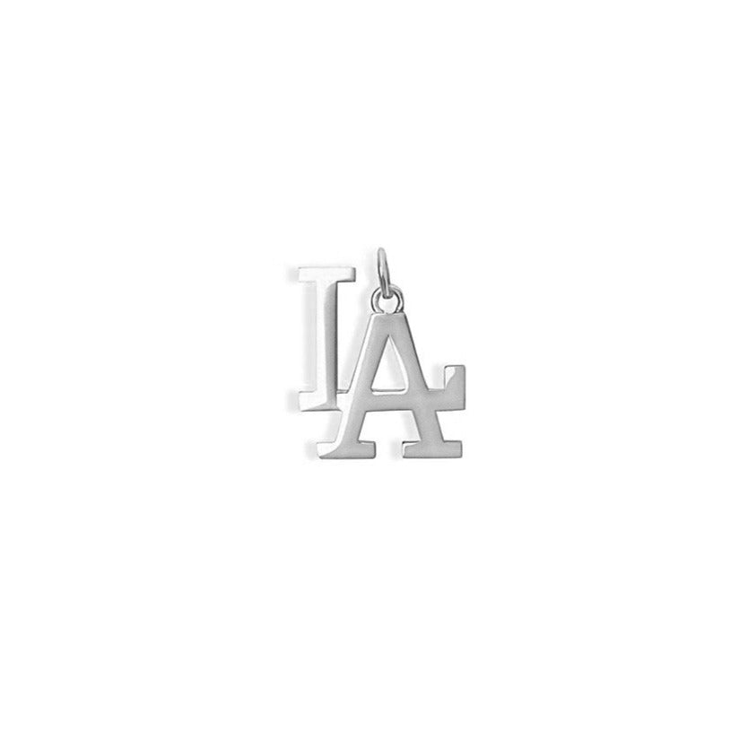 La Dodgers Medium Pendant Necklace | Gold Vermeil & Sterling Silver