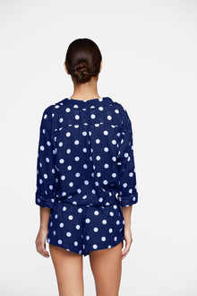 Hawi Shorts | Navy Polka Dot
