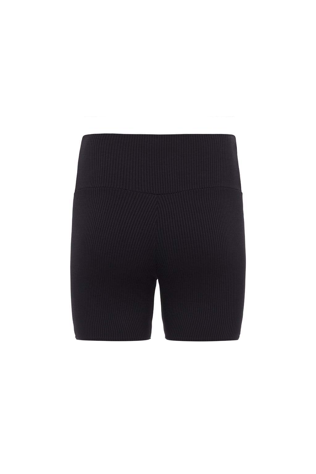 Midi Bike Short | Black Rib