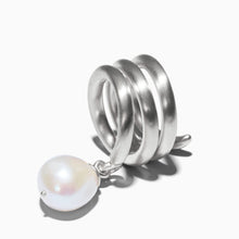Cam Ring - Satin Finish | Silver | Freshwater Pearls