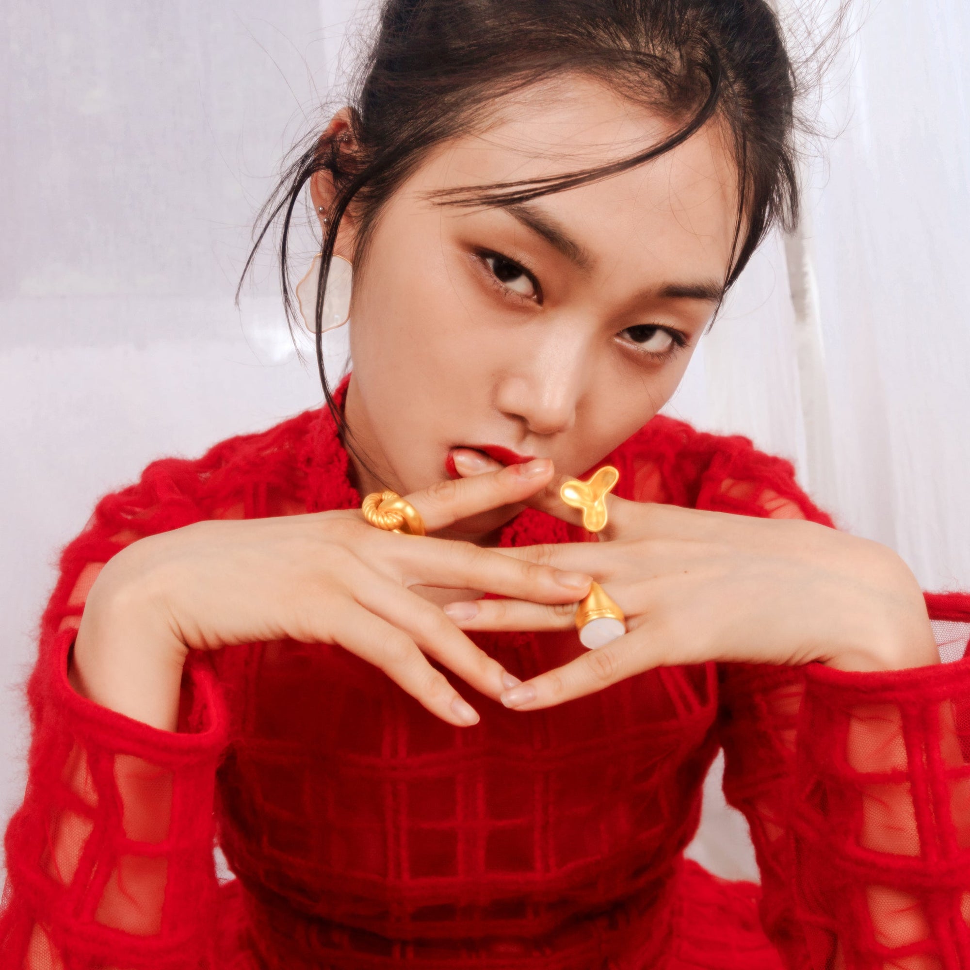 Capsule Ring | 18K Gold Plated | Mother of Pearl